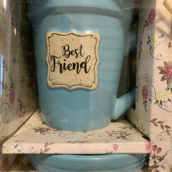 New in Box Flower Pot Coffee/Tea Mug or Flower Pot w/Spade Spoon Gift - Picture 2 of 9